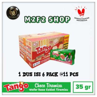 Tango Wafer Choco Tiramisu BITE SIZE | Krim Cokelat Tiramisu - 35 gr (Kemasan Karton)
