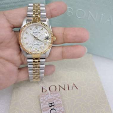 Original 100%!! BONIA BNB10550-3116 Monogram Sapphire Jam Tangan Wanita Analog 32mm garansi Resmi