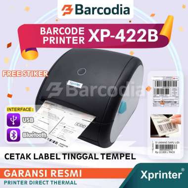 Printer Barcode Thermal Label XP-422B Size 110MM - A6 Printer Resi / PRINTER BARCODE BLUETOOTH STICK