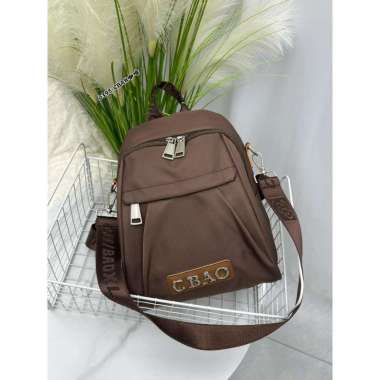 Tas Ransel 2 Fungsi Chibao CB 0395-CBA Kombi Kulit Asli CB 0395-CBA Cokelat