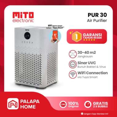 Mito Air Purifier PUR 30 PUR30 | Alat Pembersih Penyaring Udara Mitochiba Airpurifier HEPA 13 H13 Fu