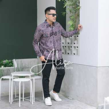 ALISA 04 Kemeja Batik Pria Lapis Furing Bahan Katun Primisima Kemeja Pria Lengan Panjang Kemeja Bati