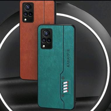 CASE KULIT VIVO Y51 / Y51A CASING KULIT SLIM KAIOUYUE DESAIN ORIGINAL VIVO Y51A Cokelat