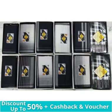 Wadimor Kain Sarung Tenun Pria Dewasa Hitam Putih Murah Original