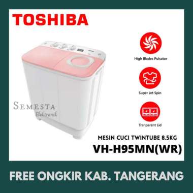 Toshiba VH-H95MN (WR) Mesin Cuci 2 Tabung