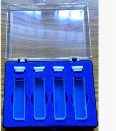Glass cuvette Kuvet gelas spektofotometer dengan tutup