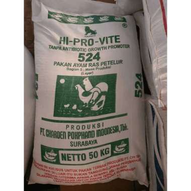 1 Kg Pakan AYAM Ras Petelur Masa Produksi Layer 324kj HI PRO VITE Charoen Pokphand Japfa G511 524A P