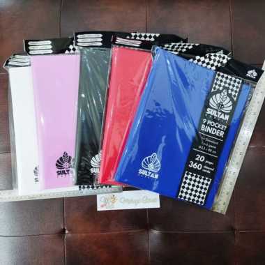 Sultan 9 Pocket Binder Buku Sleeves 360 Kartu Putih