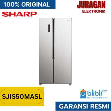 Sharp Kulkas SJIS50MASL Side By Side Inverter