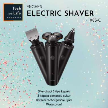 Alat Cukur Elektrik Kumis Jenggot Hidung Rambut Enchen Shaver Nose Trimmer Hair Clipper Trimmer Mult