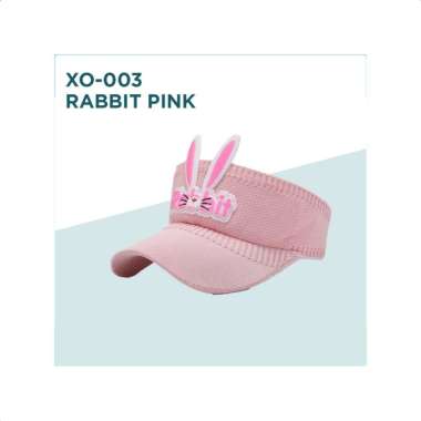 Goto Fedora Topi Anak Perempuan Laki Laki Bucket Visor Karakter Lucu 03 RABBIT PINK