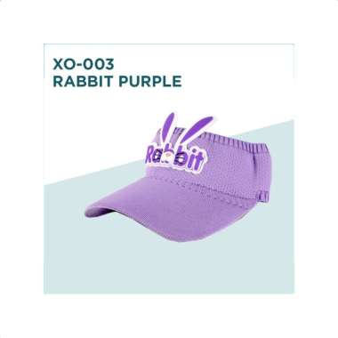 Goto Fedora Topi Anak Perempuan Laki Laki Bucket Visor Karakter Lucu 03 RABBIT PURPLE