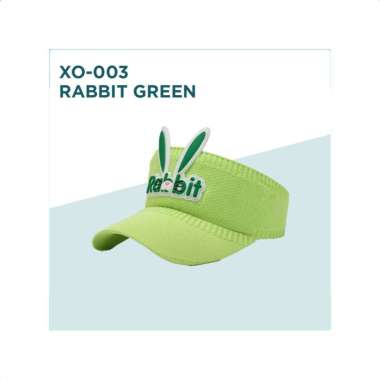 Goto Fedora Topi Anak Perempuan Laki Laki Bucket Visor Karakter Lucu 03 RABBIT GREEN