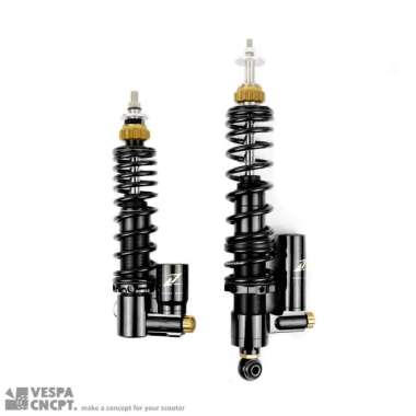 Shockbreaker Zelioni Black Set Depan Belakang Vespa Sprint Primavera