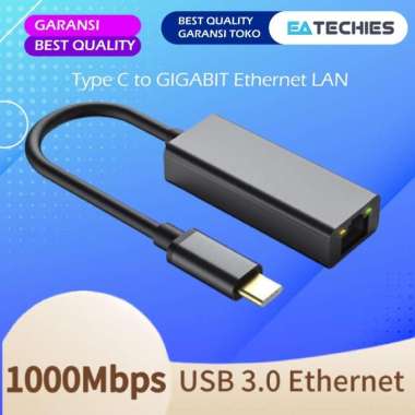 USB TYPE C (USB C) To LAN RJ45 Gigabit Converter Ethernet Adapter USBC