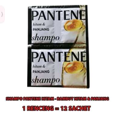 Shampoo Pantene Renceng Renceng 12 sachet Hitam