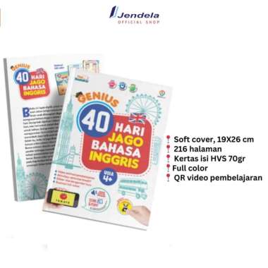 Buku Bahasa Inggris Anak 40 Hari Jago Bahasa Inggris - Ziyadbooks