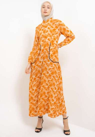Arjuna Weda Gamis Modern 18 27212064 - Orange XL