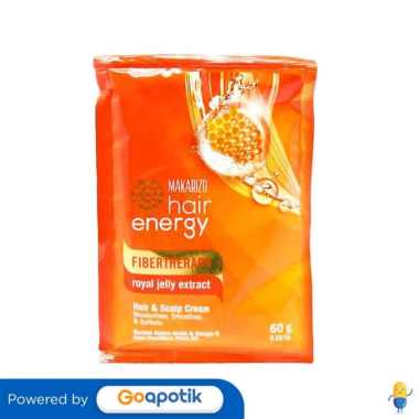 MAKARIZO HAIR ENERGY FIBERTHERAPY HAIR & SCALP CREAMBATH ROYAL JELLY 60 GRAM SACHET