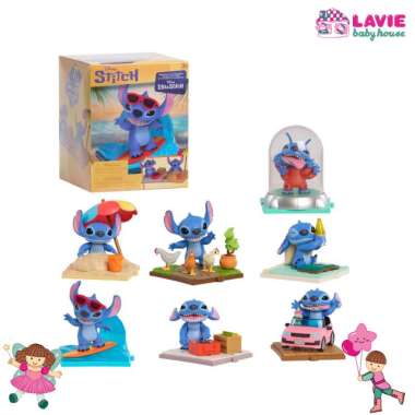 Disney Stitch Movie Time Blind Box – Mystery Set Karakter Lucu | Edisi Spesial Lilo & Stitch Live Ac