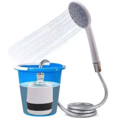 Portable Outdoor Shower KE805 - Shower Charger Set Sistem Baterai Charge - Mandi Di Mana Pun / Siram