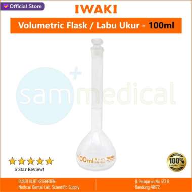 Iwaki Volumetric Flask / Labu Ukur 250ml 100 ml