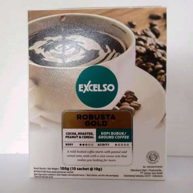 kopi robusta gold excelso per box isi 10 sachet