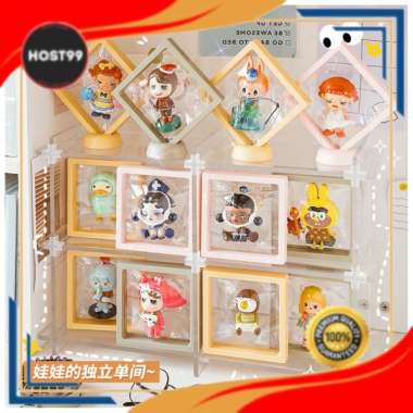 HOTWHEELS DISPLAY BOX BINGKAI COVER BLINDBOX POP MART FRAME with STAND