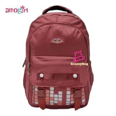 ZL GB-74810 Tas Ransel Sekolah Anak Perempuan / Remaja Altogirl - Orange Salmon Merah bata