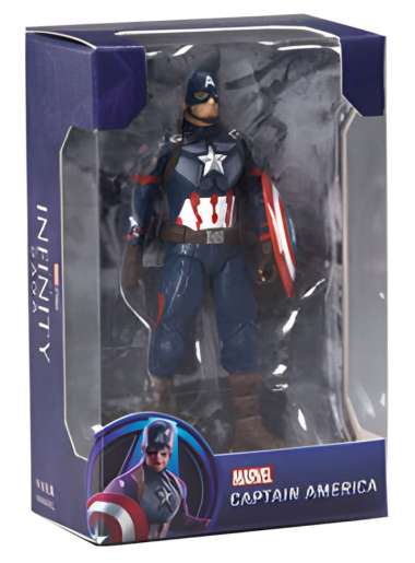 ZD Toys Marvel Avengers Endgame 1/20 Scale Marvel Classical Figures Collection, Warna Captain Americ