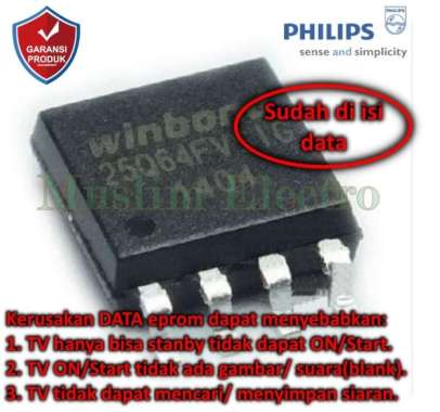 Ic Eprom Isi FW LED TV Philips 32PHT4002S/70 32PHT4002S 32PHT4002 Board MSD3463-T4C1