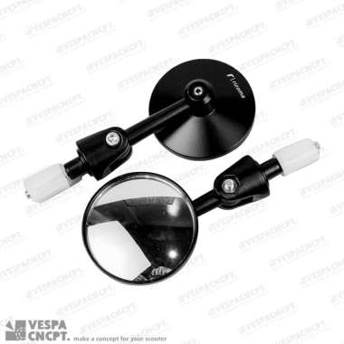 Spion Bar End Mirror Adjustable Rizoma Black Vespa Sprint Primavera Lx