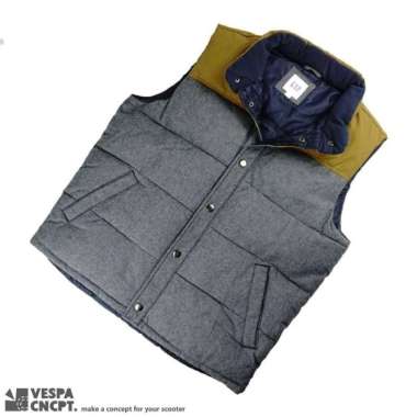 VEST PUFFER TWO TONE GAP ROMPI JAKET L
