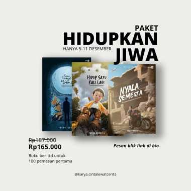Paket Buku Hidup Satu Kali Lagi & Seni Tinggal Di Bumi / Nyala Semesta