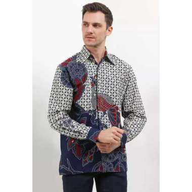 Krisna Batik Barra Shirt Kemeja Pria Katun Premium Lengan Panjang S