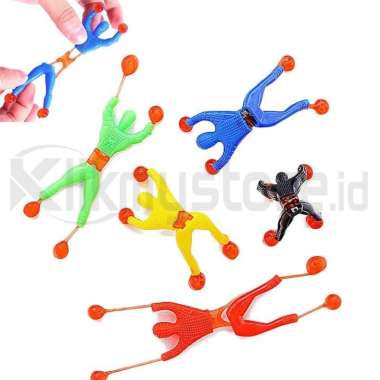 Sticky Man Mainan Anak Tempel Kaca Panjat Dinding Spiderman Climbing Wall Climber Small