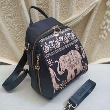 Tas Ransel Chibao 7139-23 Motif Wanita CB 7139 Motif Gajah Gold