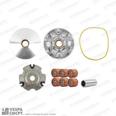 Piaggio Original Variator Rumah Roller Pulley Set Piaggio Zip Liberty 100