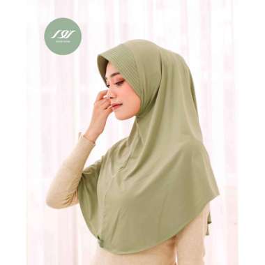 Nour Hijab Bergo Afifah Sage