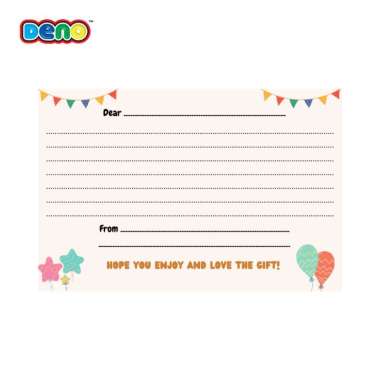 DENO Kartu Ucapan / Greeting Card / Custom Ucapan / Blank Card Custom (Ditulis Tangan) CARD-BALON