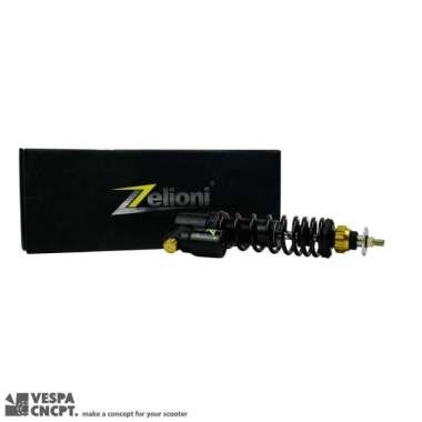 ZELIONI SHOCKBREAKER BLACK MATTE GOLD FOR VESPA SPRINT / PRIMAVERA