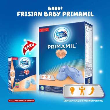 Promo Harga Frisian Baby Primamil 6-12 Bulan Susu Formula Bayi Plain 750 gr - Blibli