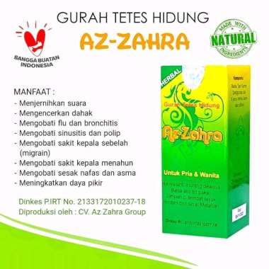 Gurah Tetes Hidung Azzahra untuk Batuk Pilek Sinus Polip dan Menjernihkan Sinus Suara