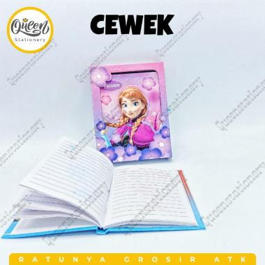 DIARY KUNCI ZYKT64 KECIL NON MERK (004165)/DIARY MURAH/DIARY LUCU/BUKU HARIAN/DIARY KUNCI cewek