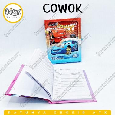 DIARY KUNCI ZYKT64 KECIL NON MERK (004165)/DIARY MURAH/DIARY LUCU/BUKU HARIAN/DIARY KUNCI cowok