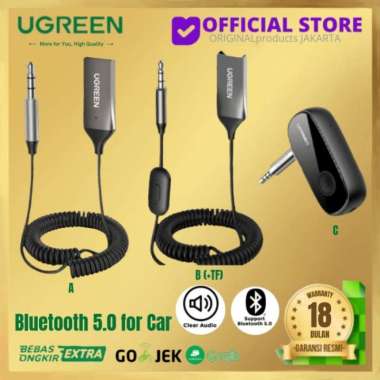 UGREEN BLUETOOTH 5.0 RECEIVER APTX AUDIO AUX LOW LATENCY 3.5MM BT5. 0 - SAESAW C-70304