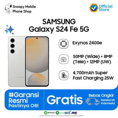 Samsung Galaxy S24 FE 5G 8/256GB Smartphone AI - GARANSI RESMI SEIN Gray