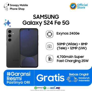Samsung Galaxy S24 FE 5G 8/256GB Smartphone AI - GARANSI RESMI SEIN Graphite