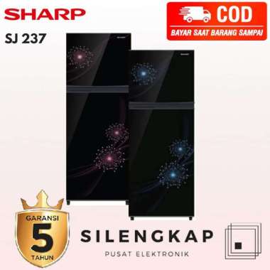 Kulkas 2 pintu Sharp SJX 237 MG No frost Glossy Door 220 Liter