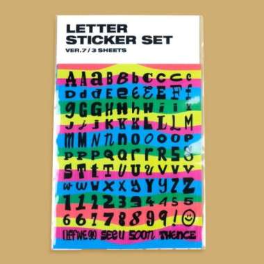 THENCE Letter Sticker Set / Sticker Premium Ver. 7